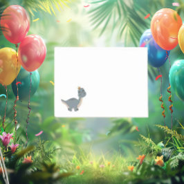 Adsible Boho Grått Dinosaur Post-it Block