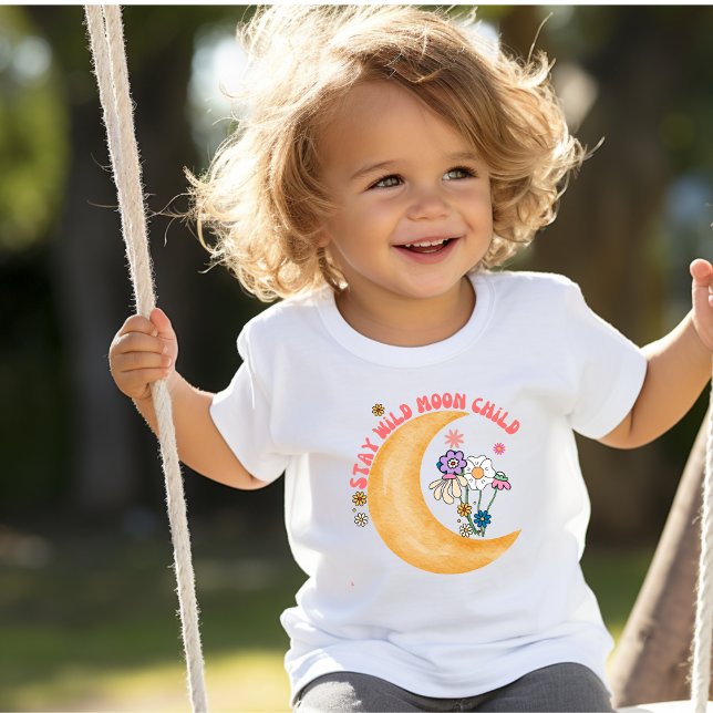 Adsible Boho "Måne Child Småbarn T-Shirt (Skapare uppladdad)