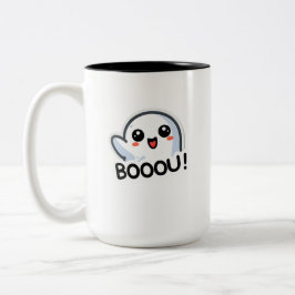Adsible Boo Ghost Say Boou Halloween Graphic Två-Tonad Mugg