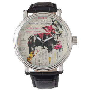 Adsible Boston Terrier Armbandsur