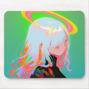 Adsible Bright Neon Halo Anime Girl Musmatta