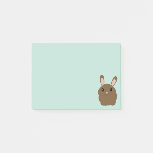 Adsible Brown Bunny Rabbit Post-it Block (Framsida)