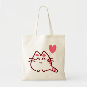 Adsible Bubble Kawaii Cat Tygkasse
