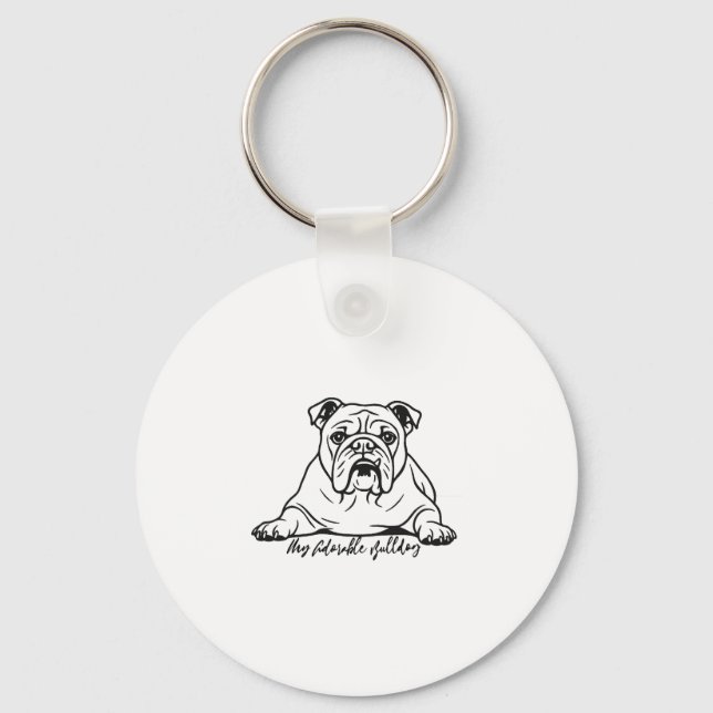 Adsible Bulldog Nyckelring (Framsida)