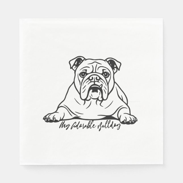 Adsible Bulldog Pappersservett (Framsidan)