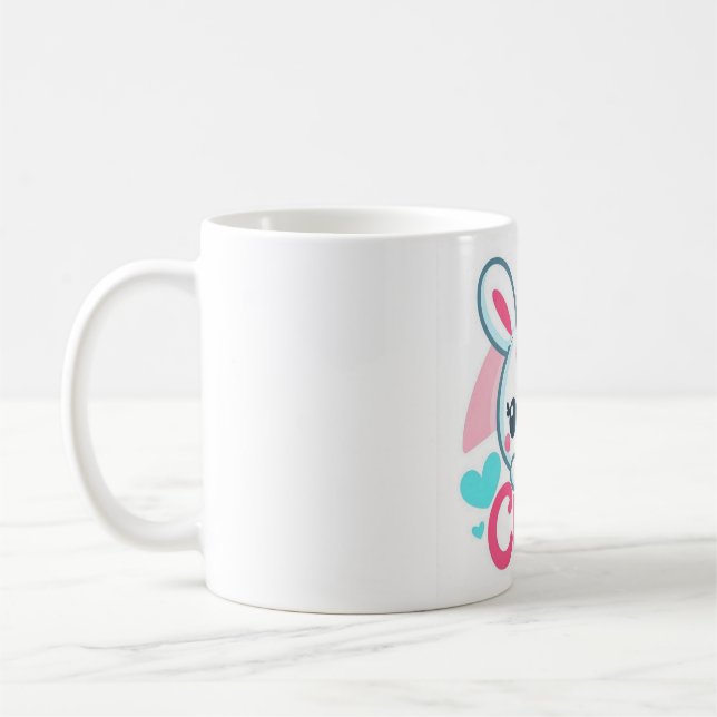 "Adsible Bunny Bliss Mugg" Kaffemugg (Vänster)