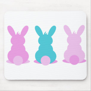 Adsible bunny mus pad in pastel färg musmatta