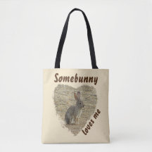 Adsible Bunny Photo Animal Pun Large Heart