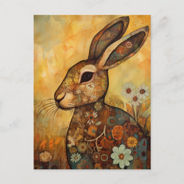 Adsible Bunny Postcard Vykort (Framsida)