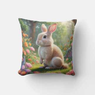 Adsible Bunny Rabbit Dekorativ kudde