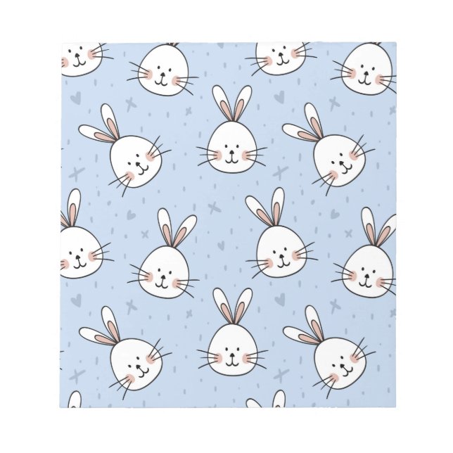 Adsible Bunny Rabbit Mönster Anteckningsblock (Framsida)