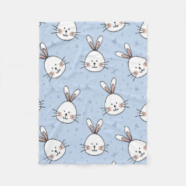 Adsible Bunny Rabbit Mönster Fleecefilt