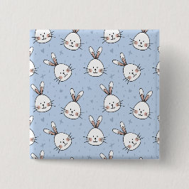 Adsible Bunny Rabbit Mönster Knapp