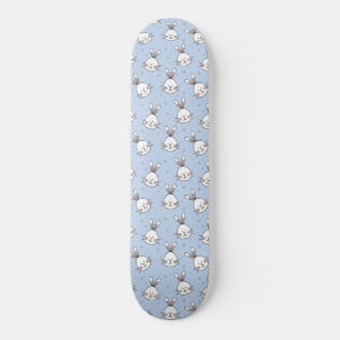 Adsible Bunny Rabbit Mönster Mini Skateboard Bräda 18,5 Cm