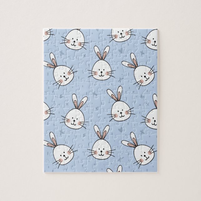 Adsible Bunny Rabbit Mönster Pussel (Vertikal)