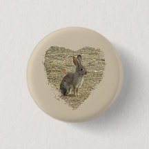 Adsible Bunny Sitta Inside Large Heart Animal