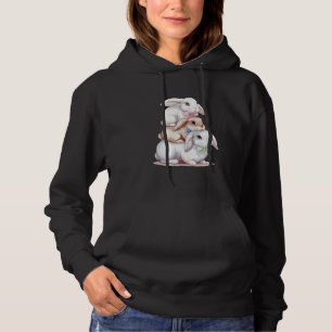 Adsible Bunny Stack Rabbits Cute Delight T Shirt