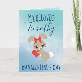 Adsible Bunny Valentine för Boykompis Helgkort
