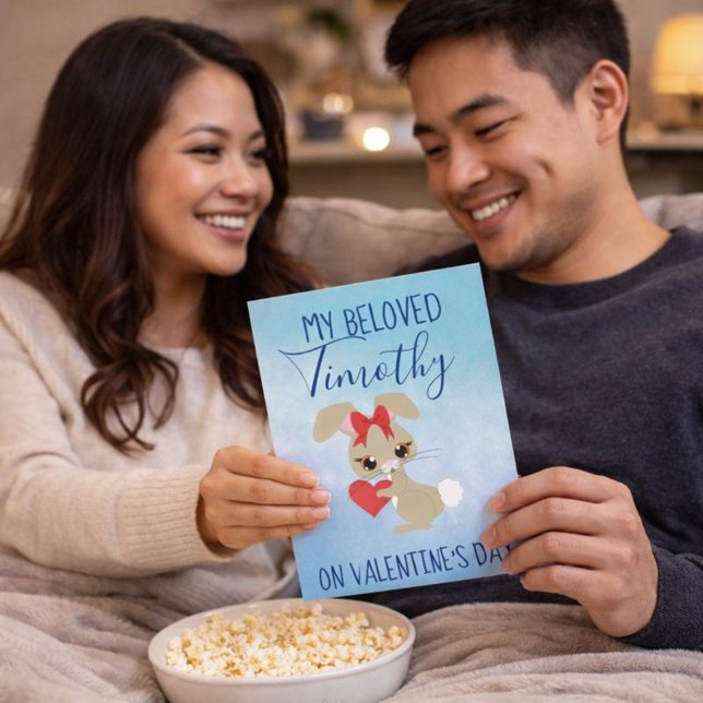 Adsible Bunny Valentine för Boykompis Helgkort (Skapare uppladdad)