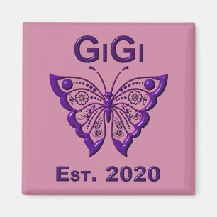 Adsible Butterfly Gigi "Est 2020" Magnet