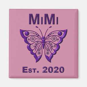 Adsible Butterfly Mimi "Est 2020" Magnet