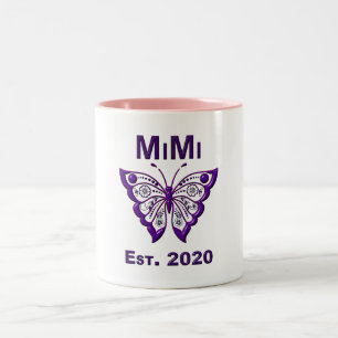 Adsible Butterfly Mimi "Est 2020" Två-Tonad Mugg