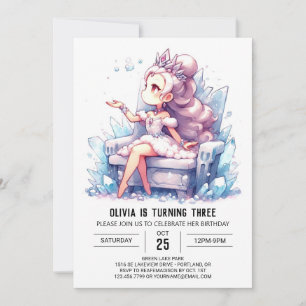 Adsible Castle Princess Birthday Inbjudningar
