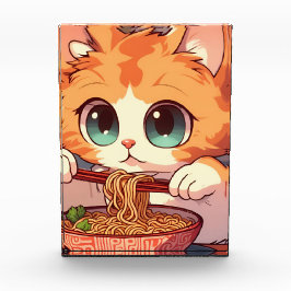 Adsible Cat Eating Ramen