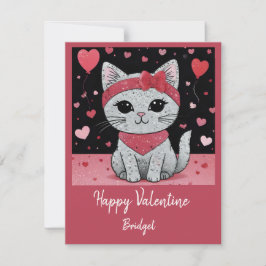 Adsible Cat in Disguise - Purrfect Valentine Rolig Julkort