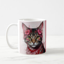 Adsible Cat in Disguise - Purrfect Valentine Rolig Kaffemugg