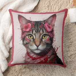 Adsible Cat in Disguise - Purrfect Valentine Rolig Kudde