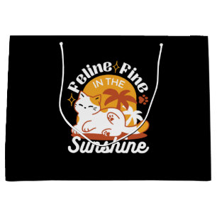 Adsible Cat Relaxing in Sunshine - Summer Pet