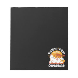 Adsible Cat Relaxing in Sunshine - Summer Pet Anteckningsblock