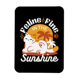 Adsible Cat Relaxing in Sunshine - Summer Pet Magnet