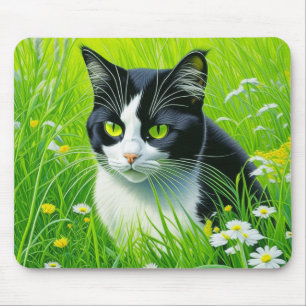 Adsible Cat sitta i fält i Daisy Musmatta
