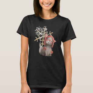 Adsible Cat sweater Väder Beanie snowflake wint T Shirt