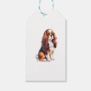 Adsible Cavalier Kung Charles Spain hund Presentetikett