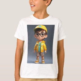 "Adsible Charm: Boy Sticker Tee" T Shirt