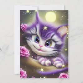 Adsible Cheshire Kitten Julkort
