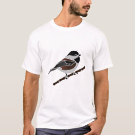 Adsible Chestnut Backed Chickadee Bird T Shirt