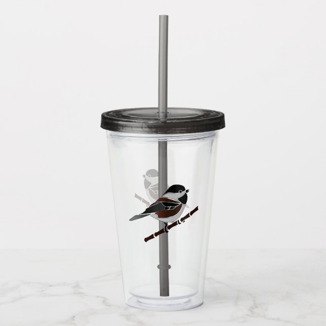 Adsible Chestnut Backed Chickadee Bird Take Away Mugg (Framsida)