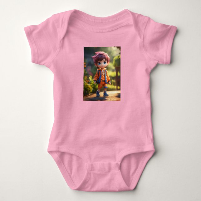 Adsible Chibi Art Tees - Bringing 3D Characters T Shirt (Framsida)
