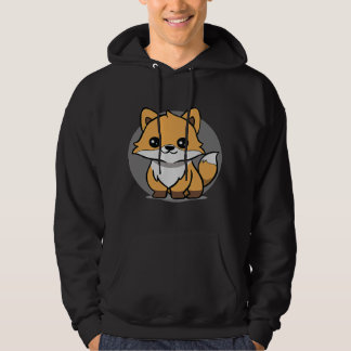 Adsible Chibi Kawaii Baby Fox Älskare 20 Hoodie