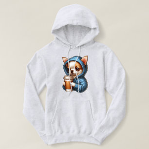 Adsible Chihuahua Drinking Coffee från Kopp T Shirt