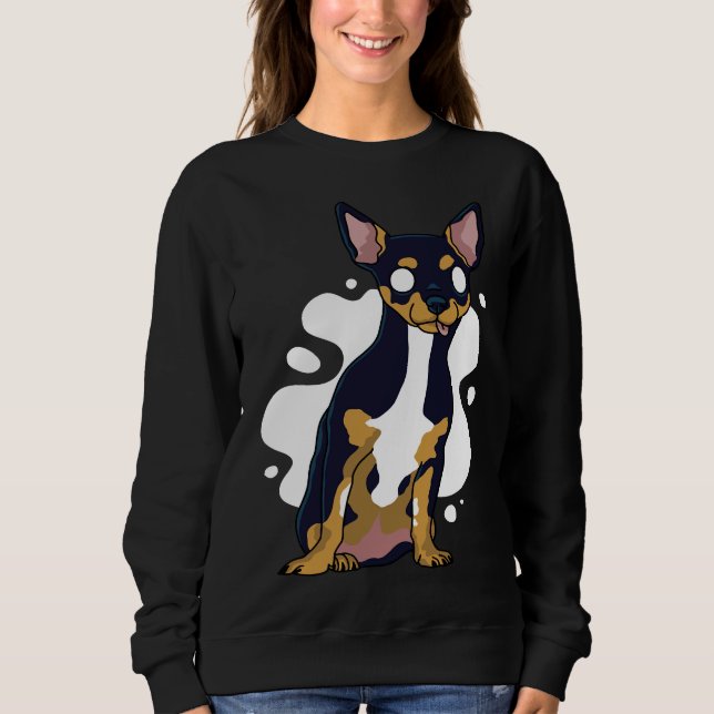Adsible Chihuahua Hund Funny Chihuahua T Shirt (Framsida)