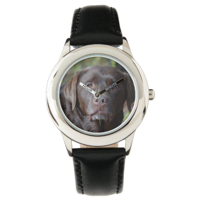 Adsible Chocolate Labrador Retriever Armbandsur (Framsida)