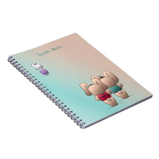 Adsible Coco & Izzy Bunnies åker Back to school Anteckningsbok