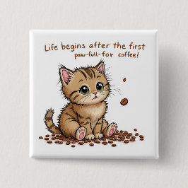 Adsible Coffee Kitten Wall Art Knapp