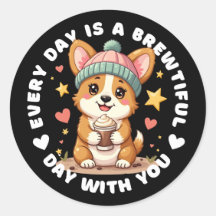 Adsible Corgi Coffee Älskare