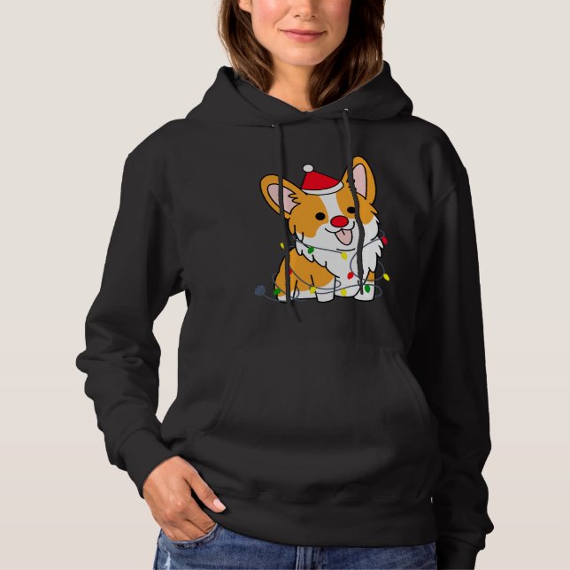 Adsible Corgi jul T Shirt (Framsida)
